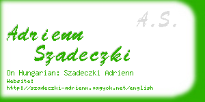 adrienn szadeczki business card